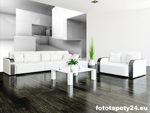 czarno biala fototpeta 3D